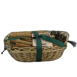 Peeled Wicker Hearth Basket -Garden Decoration Store 109WB 1600 60665.1676036629