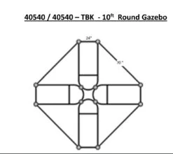 York Round Gazebo -Garden Decoration Store 10 Round Gazebo Measurements 26678.1678800071