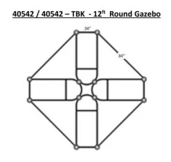 York Round Gazebo -Garden Decoration Store 12 Round Gazebo Measurements 49477.1678800071
