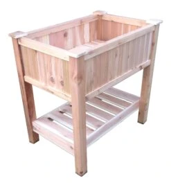 Elevated Western Red Cedar Trough Planters