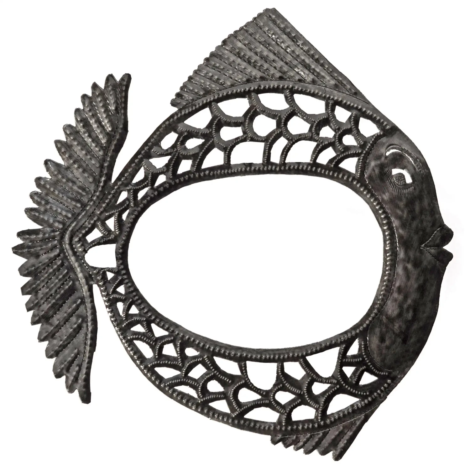 Fancy Fish Metal Wall Mirror 1 Fancy Fish Metal Wall Mirror