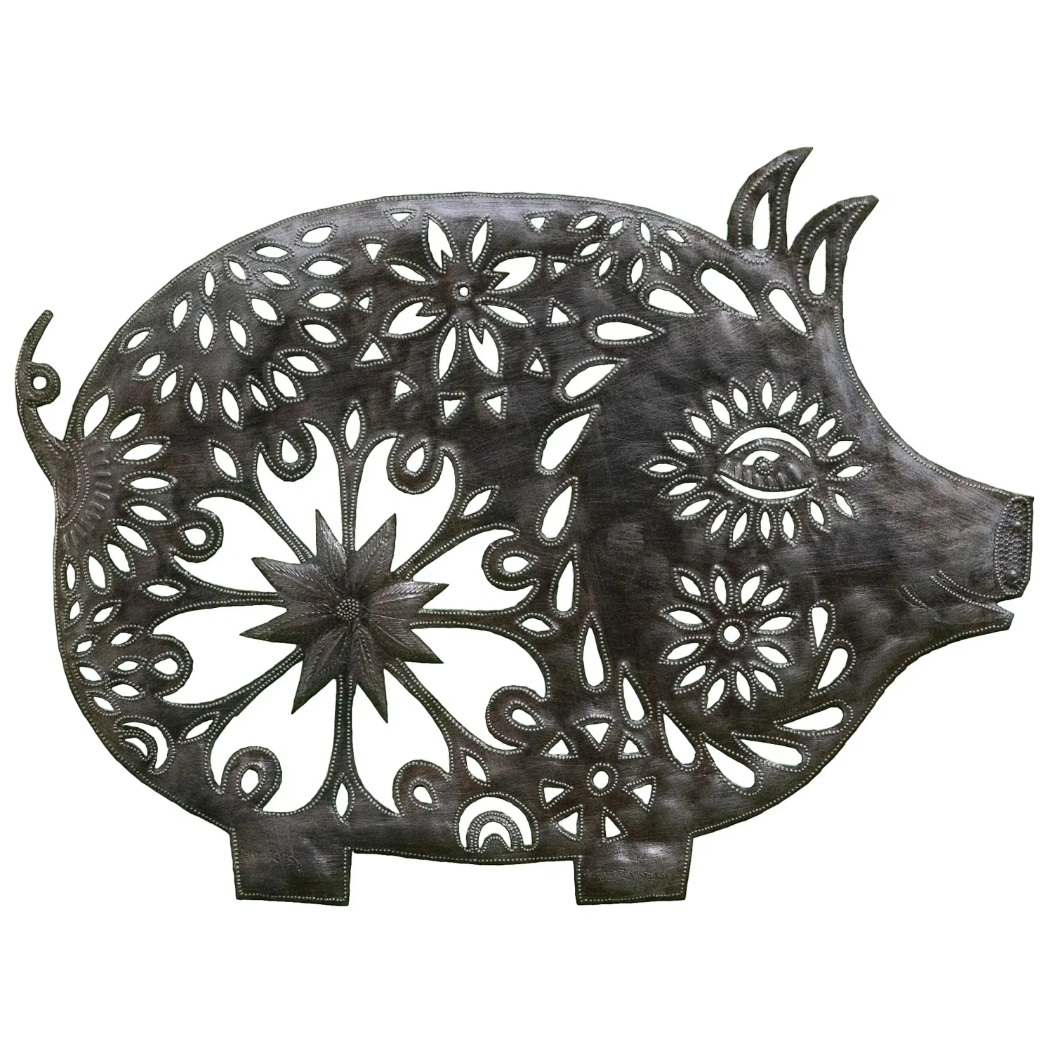 Pot Belly Pig Metal Wall Art 1 Pot Belly Pig Metal Wall Art