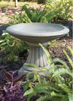 Fluted Birdbath