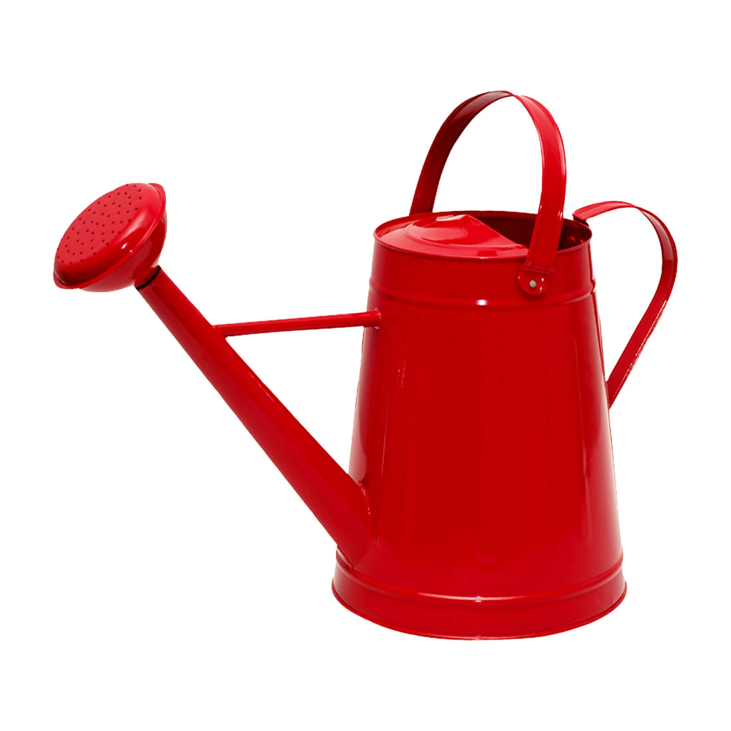 1.2 Gallon Red Galvanized Steel Watering Can 1 1.2 Gallon Red Galvanized Steel Watering Can