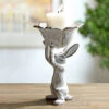 Bunny With Flower Candleholder