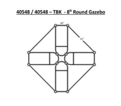York Round Gazebo -Garden Decoration Store 8 Round Gazebo Measurements 67078.1678800070