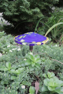 Blown Glass Mushroom Stake -Garden Decoration Store AHMS BY3 1600 14216.1678810450