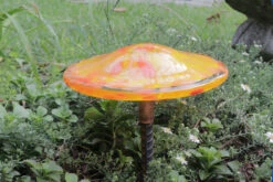 Blown Glass Mushroom Stake -Garden Decoration Store AHMS YO6 1600 43887.1676036672