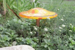 Blown Glass Mushroom Stake -Garden Decoration Store AHMS YO7 1600 69291.1676036672
