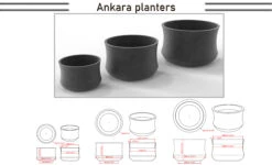 Ankara Planter -Garden Decoration Store Ankara Drawing New 58914.1700585179