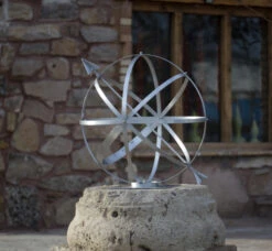Sundial Armillary - Brushed Aluminum -Garden Decoration Store Armillary1 1600 42147.1702655226