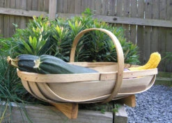 Wooden Garden Trug Set - Large & Small 8 Wooden Garden Trug Set - Large & Small -Garden Decoration Store BB 02LGT in situ 58384.1704823268