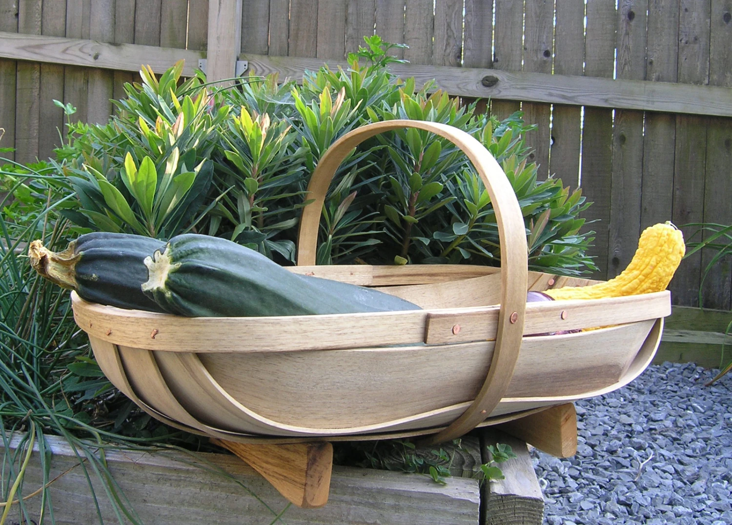 Wooden Garden Trug Set - Large & Small 4 Wooden Garden Trug Set - Large & Small - Image 4