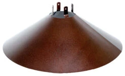 22" Squirrel Baffle For 4 X 4 Post - Bronze - Wrap Around Style