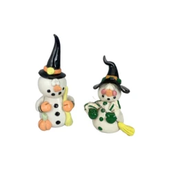 Halloween Collectibles -Garden Decoration Store Black Hat Snowman Group 68578.1679654305