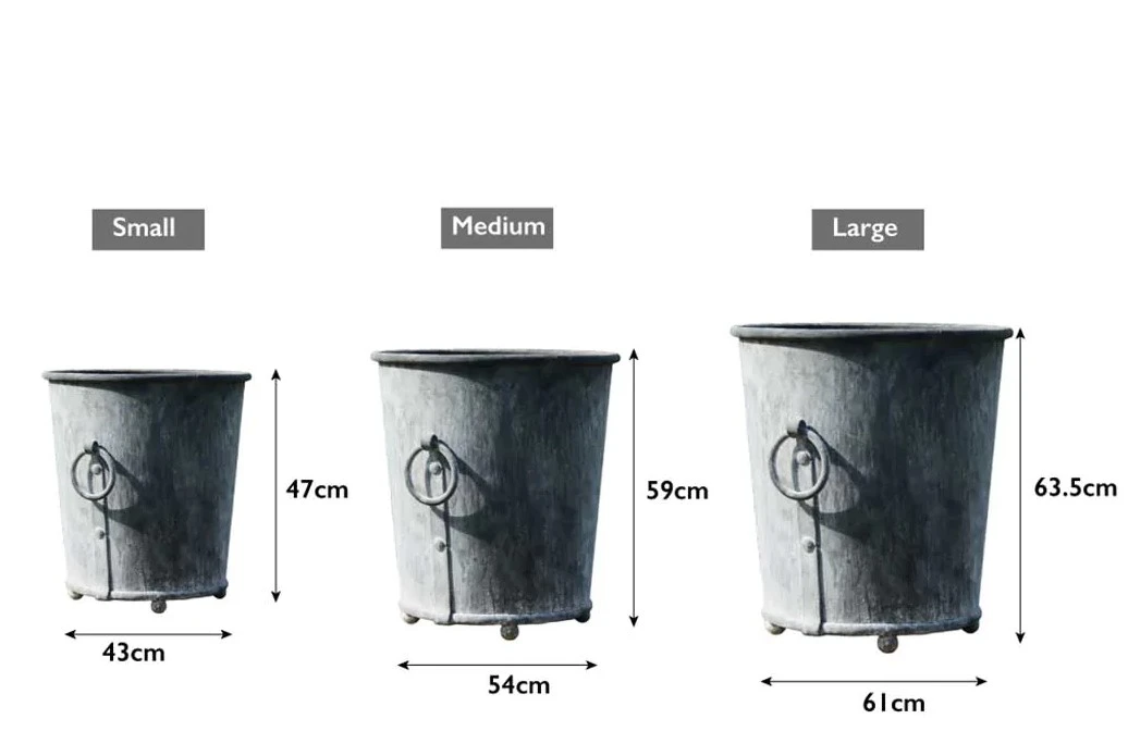 Classic Zinc Planter 2 Classic Zinc Planter - Image 2