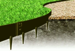 EverEdge Landscape Edging - Brown - 1.6mm -Garden Decoration Store EECutDiagram 01442.1688560984