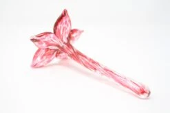 Glass Flowers -Garden Decoration Store Flower Straight Pale Ruby Back 80195.1676036668