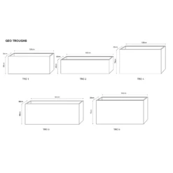 Geo Trough Planters -Garden Decoration Store GeoTrough line 85591.1676123596