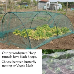 Hoop Tunnel Kit With Veggie Mesh Netting
