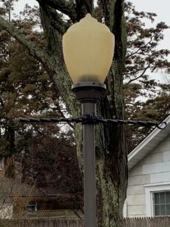 Gas Lamp Style Pole Bracket - 3" - 4" Pole -Garden Decoration Store KC82 live 89251.1677360365