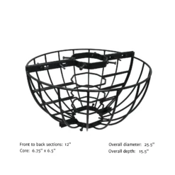 25" Lamppost Hayrack With Molded Coco Liner - 2 Pack -Garden Decoration Store LPH25 WB1600 38617.1705512737