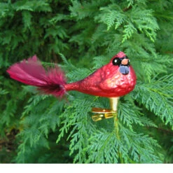Cardinal Bird Blown Glass Ornament -Garden Decoration Store OR305 03500.1699456514
