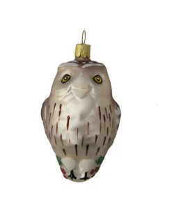 Owl Blown Glass Ornament