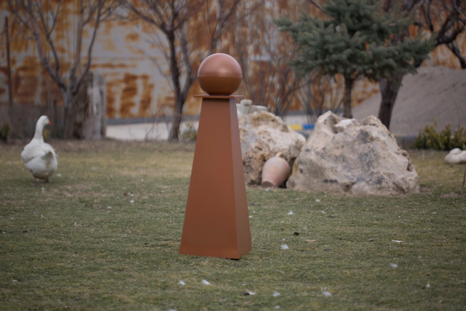 Decorative Pipe Cover With Sphere 2 Decorative Pipe Cover With Sphere - Image 2