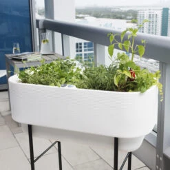 Nest Raised Planters With TruDrop® Reservoir -Garden Decoration Store nest raised planters lifestyle012 94901.1676401579