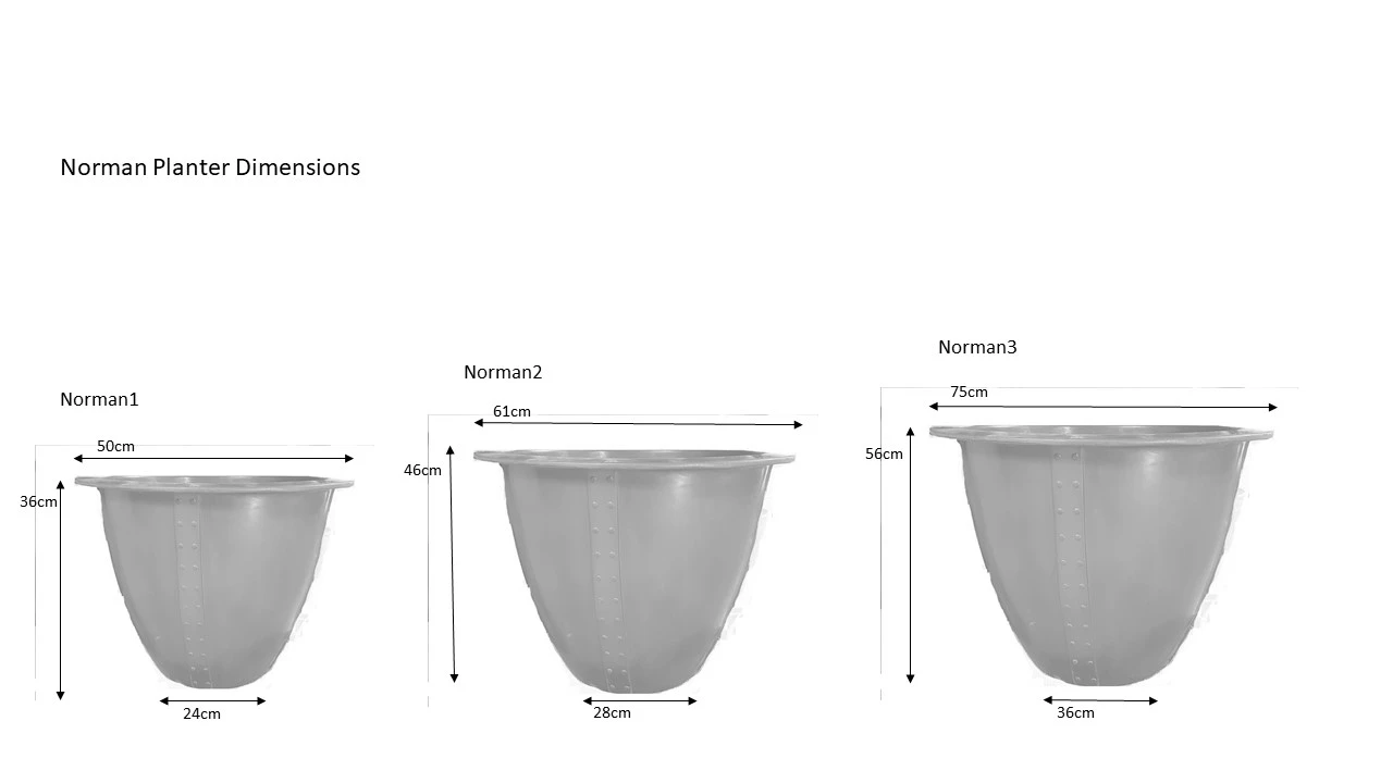 Norman Fiberglass Planter 2 Norman Fiberglass Planter - Image 2