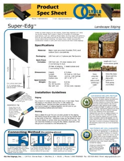 100 Ft Roll Super-Edg -Garden Decoration Store olyola superedg 38885.1677517109