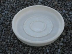 Round Saucer For Concrete Planter -Garden Decoration Store saucer round 13.5 cream 2 77580.1695344081