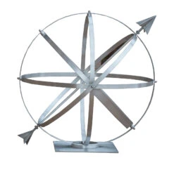 Sundial Armillary - Brushed Aluminum