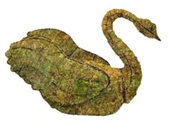 Swan Topiary - Moss Filled - 24" H X 36" L X 11" W