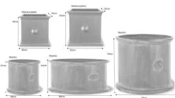 Trafalgar Cube & Round Planters -Garden Decoration Store trafalga line 67434.1676118825