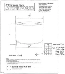 Warwick Box, Trough & Round Planters -Garden Decoration Store warwickround drawing 59263.1695475772